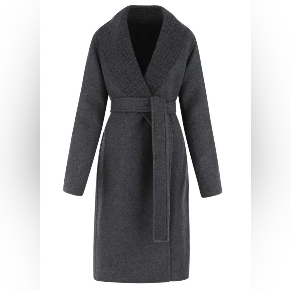 Two Tone Grey Givenchy Trench Coat